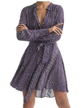 REISS Luella Printed Mini Dress